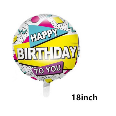 Rock and Roll léggömbök Videó Jegyzet Gitár Zenekar Mikrofon Boldog születésnapot Banner Party Dekorációk Zene Rádió Torta Topper Ballon