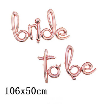 1 Σετ ροζ χρυσό bride to be balloons Διακόσμηση Bachelorette Party Διαμάντι ροζ χρυσό Μπαλόνι κομφετί μπαλόνια διακόσμηση γάμου