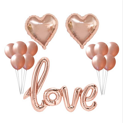 1 set balona za mladenku od ružičastog zlata Dekoracija za djevojačku večer Balon od ružičastog zlata s dijamantima baloni s konfetima za vjenčanje