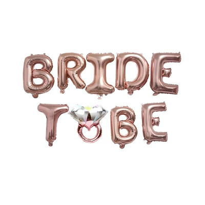 1 set balona za mladenku od ružičastog zlata Dekoracija za djevojačku večer Balon od ružičastog zlata s dijamantima baloni s konfetima za vjenčanje