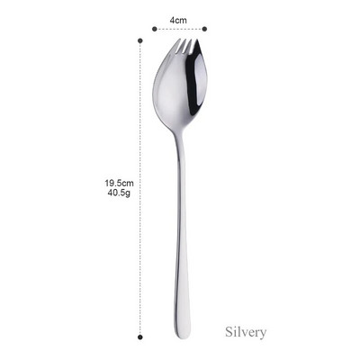 1 KOM 3 U 1 Kreativni dizajn Kuhinjsko posuđe Alati Od nehrđajućeg čelika Sporks Vilica za desert Žlica Rezanci Pribor za salatu Voće