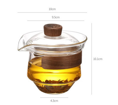 Stiklinis arbatinukas arbatinukas virdulys Kungfu arbatos rinkinio dangtelis Arbatos dubuo Arbatos gaminimo reikmenys Arbatos gaminimo įrankiai Arbatos indai Arbatinuko ir puodelių rinkiniai