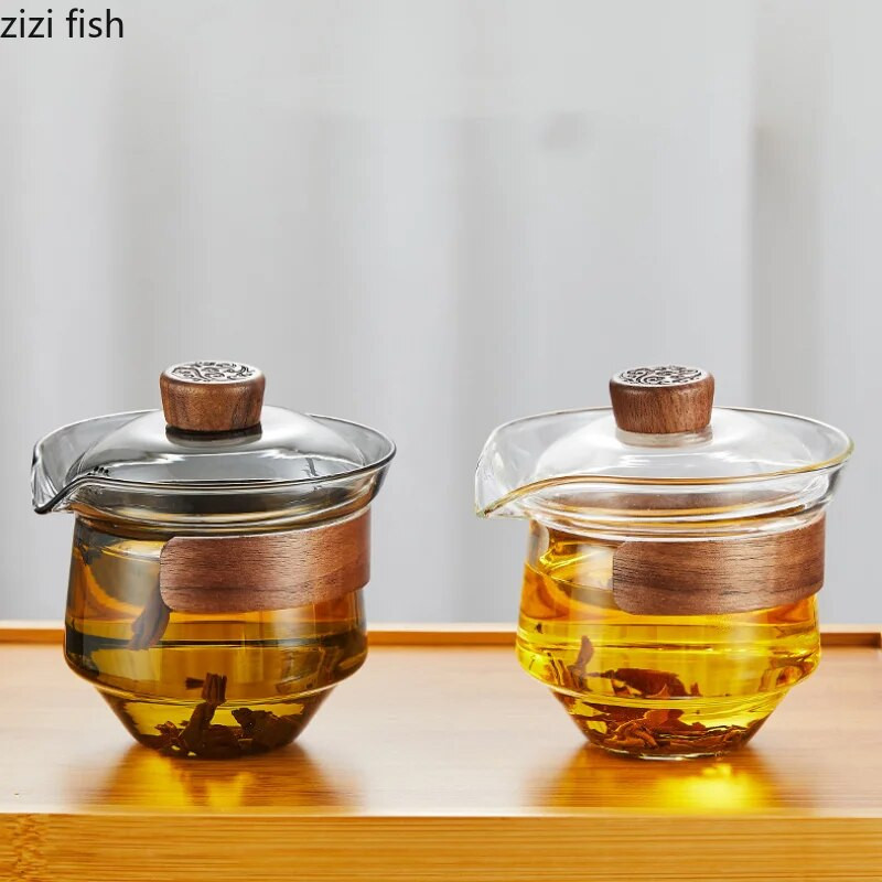 Stiklinis arbatinukas arbatinukas virdulys Kungfu arbatos rinkinio dangtelis Arbatos dubuo Arbatos gaminimo reikmenys Arbatos gaminimo įrankiai Arbatos indai Arbatinuko ir puodelių rinkiniai