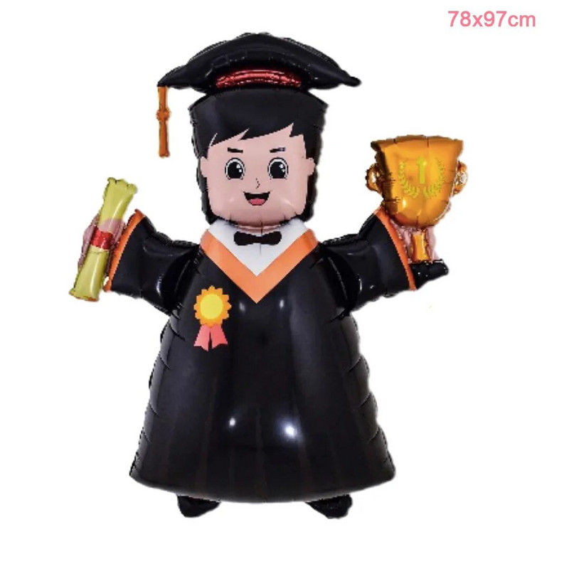 Големи балони за дипломиран доктор Големи поздравления за дипломиране Доктор Фолиев балон Празник на дипломирането Парти подарък
