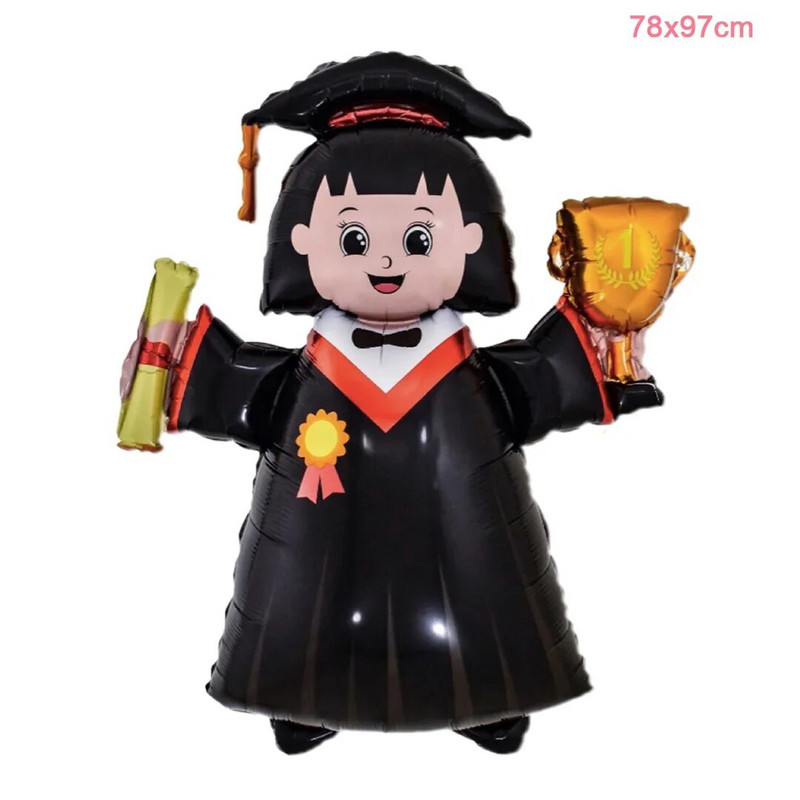 Големи балони за дипломиран доктор Големи поздравления за дипломиране Доктор Фолиев балон Празник на дипломирането Парти подарък