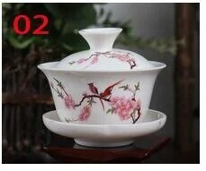 Kineski običaji Gai Wan Set za čaj Porculanski set za čaj Dehua Gaiwan Tea Porculanski set lonaca za putovanja Prekrasan i jednostavan kuhalo za vodu