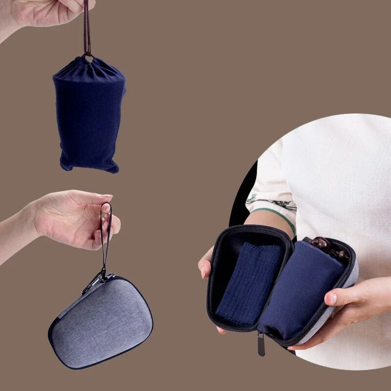 Keramikas Gaiwan tējas krūze ķīniešu kung fu ceļojumu tējas komplektam dzērienam ar ceļojumu somu Bezmaksas piegāde B33