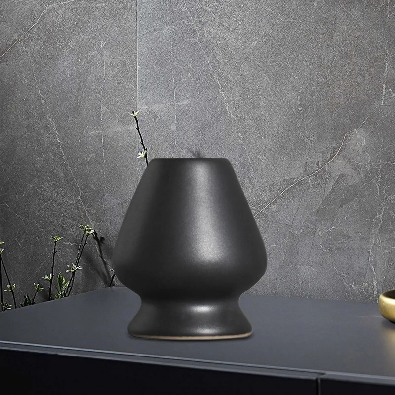 Matcha šluotelės laikiklis arbatos indas su šluotelės formos plaktuvo indo laikiklis profesionaliems pradedantiesiems