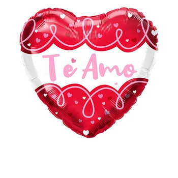 10 τμχ 18 ιντσών Te Amo Μπαλόνια με ισπανικό θέμα με αλουμινόχαρτο I Love You TE QUIERO MUCHO Μπαλόνι Καρδιά Γάμος Διακόσμηση για την Ημέρα του Αγίου Βαλεντίνου