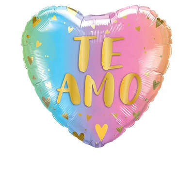 10 τμχ 18 ιντσών Te Amo Μπαλόνια με ισπανικό θέμα με αλουμινόχαρτο I Love You TE QUIERO MUCHO Μπαλόνι Καρδιά Γάμος Διακόσμηση για την Ημέρα του Αγίου Βαλεντίνου