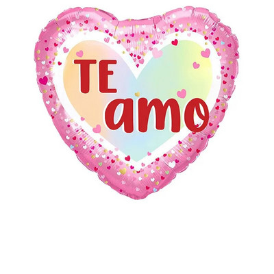 10 τμχ 18 ιντσών Te Amo Μπαλόνια με ισπανικό θέμα με αλουμινόχαρτο I Love You TE QUIERO MUCHO Μπαλόνι Καρδιά Γάμος Διακόσμηση για την Ημέρα του Αγίου Βαλεντίνου
