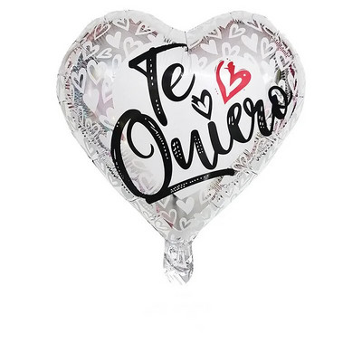 10 τμχ 18 ιντσών Te Amo Μπαλόνια με ισπανικό θέμα με αλουμινόχαρτο I Love You TE QUIERO MUCHO Μπαλόνι Καρδιά Γάμος Διακόσμηση για την Ημέρα του Αγίου Βαλεντίνου