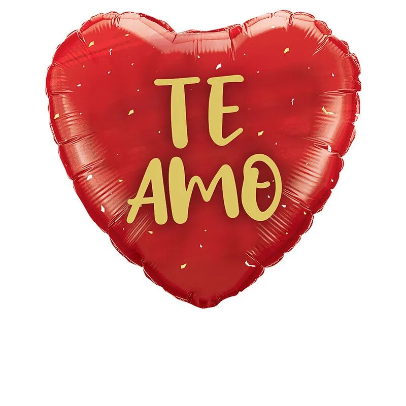 10 vnt 18 colių Te Amo ispanų temos folijos balionai Aš tave myliu TE QUIERO MUCHO Širdies balionas vestuvių Valentino dienos vakarėliui