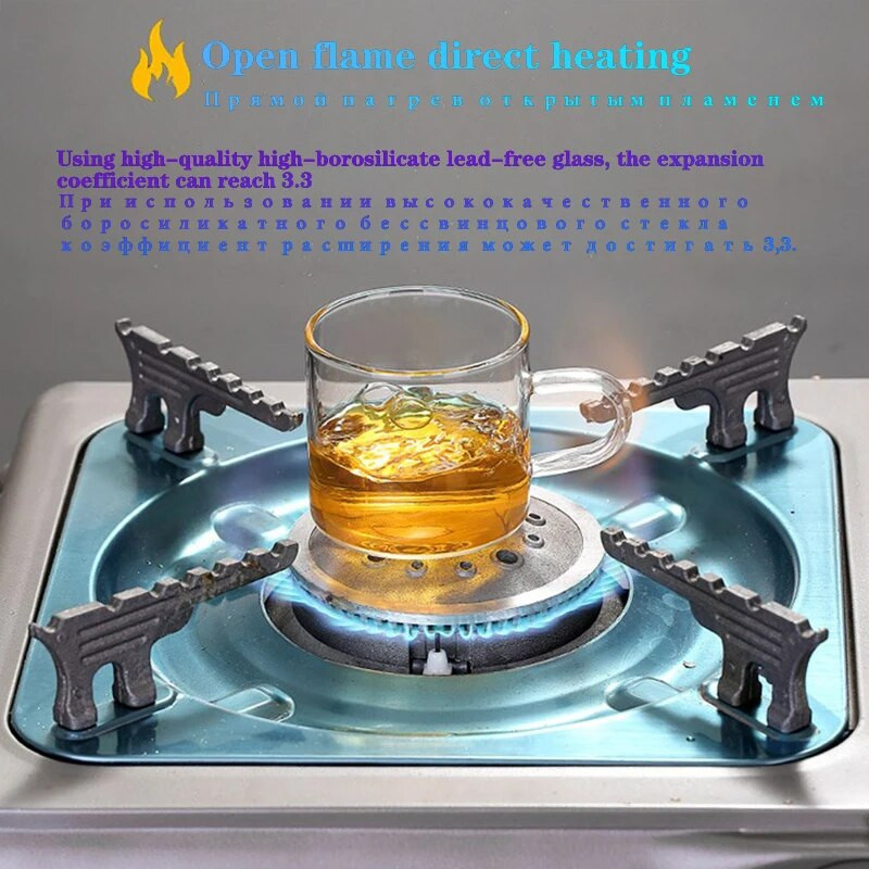 6 buc/cutie 100 ml ceașcă de ceai din sticlă de uz casnic, rezistentă la căldură, rezistentă la explozie, cafea, lapte, flori de trandafir