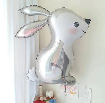 Κουνέλι με θέμα αλουμινόχαρτο Μπαλόνι κινουμένων σχεδίων Ζώο μακριά αυτιά κουνελάκι ηλίου μπαλόνι ενηλίκων Διακοσμήσεις για πάρτι γενεθλίων Παιδικά Baby Shower Globos