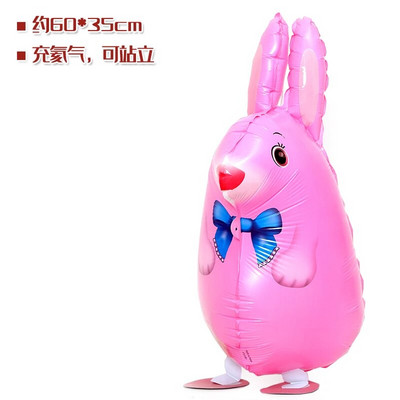 Заешка тема Фолиев балон Карикатура Животно с дълги уши Зайче Хелиев балон Декорации за парти за рожден ден за възрастни Деца Baby Shower Globos