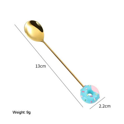 Nehrđajući čelik 430, slatka i zabavna, okrugla i glatka, kreativnog dizajna, funkcionalna i praktična žlica za miješanje, dar