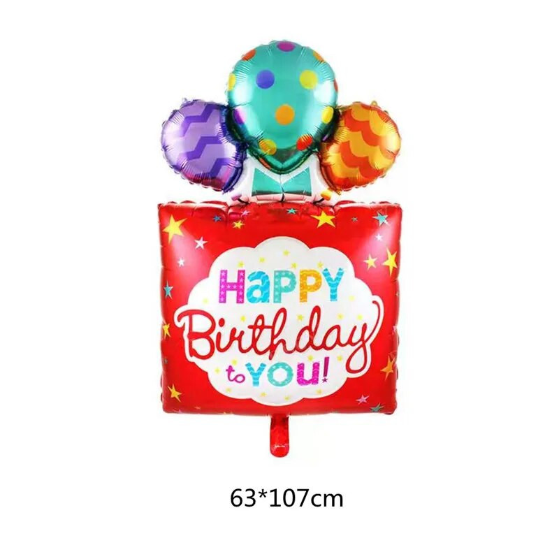 1 vnt. Didelė gimtadienio dovana žvakių juostelė, taškeliai, trijų sluoksnių tortas gimtadienio vakarėlio dekoravimui, aliuminio plėvelės balionas