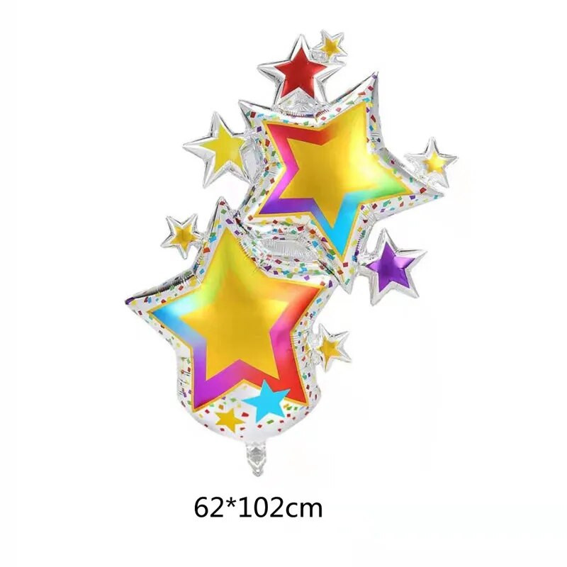 1 vnt. Didelė gimtadienio dovana žvakių juostelė, taškeliai, trijų sluoksnių tortas gimtadienio vakarėlio dekoravimui, aliuminio plėvelės balionas