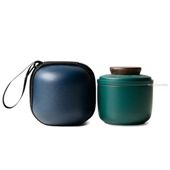Travel Kung Fu Tea Set Gaiwan Outdoor Car Quick Cup One Pot One Cups Mini Carry Bag Filter Tea Cup Drinkware