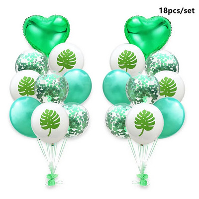 1 комплект розово фламинго балон розово злато балон рожден ден декорации за деца възрастни ананас палма латексови балони сватбен декор