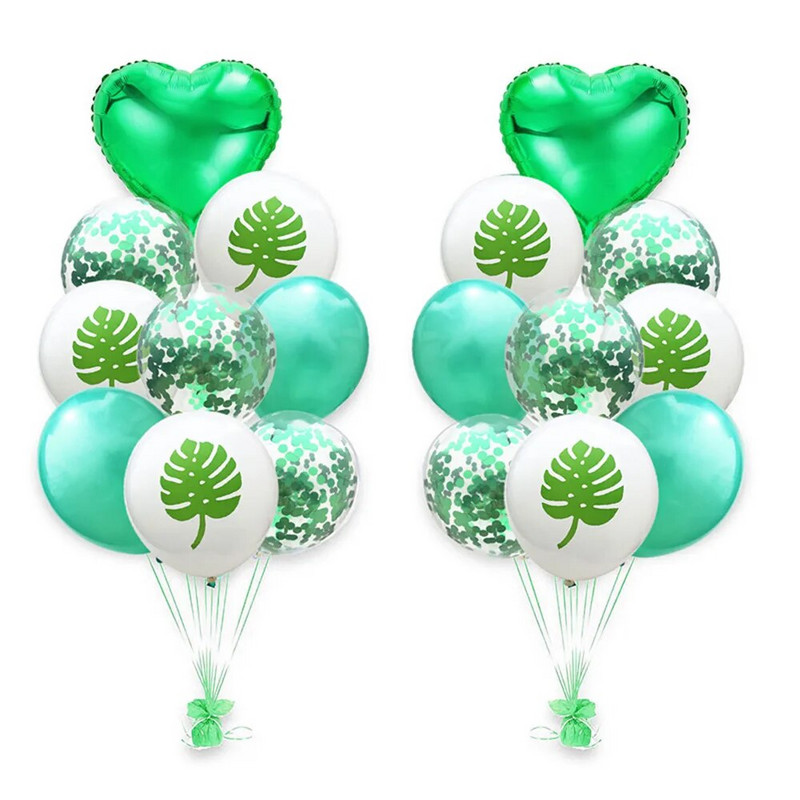 1 комплект розово фламинго балон розово злато балон рожден ден декорации за деца възрастни ананас палма латексови балони сватбен декор