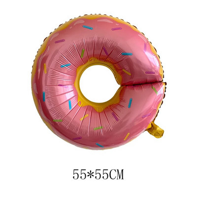 1 σετ Flamingo Donut Foil Balloon 18 ιντσών μπάλες καρδιάς 12`` latex Balloons Baby Shower Birthday Party Χαβάης Διακόσμηση