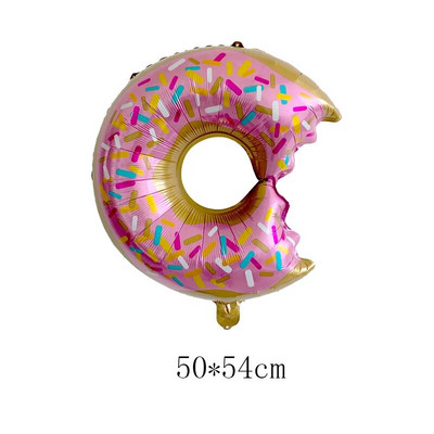 1 σετ Flamingo Donut Foil Balloon 18 ιντσών μπάλες καρδιάς 12`` latex Balloons Baby Shower Birthday Party Χαβάης Διακόσμηση