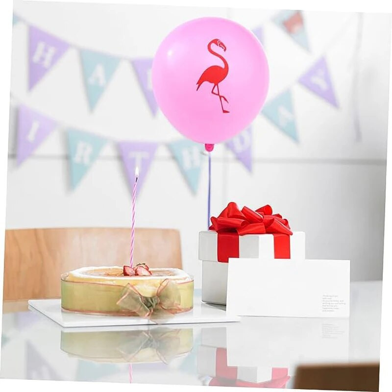 Baloane pentru petrecere cu flamingo roz de 12 inch Baloane gonflabile roz alb cu model Flamingo Baloane pentru ziua de naștere