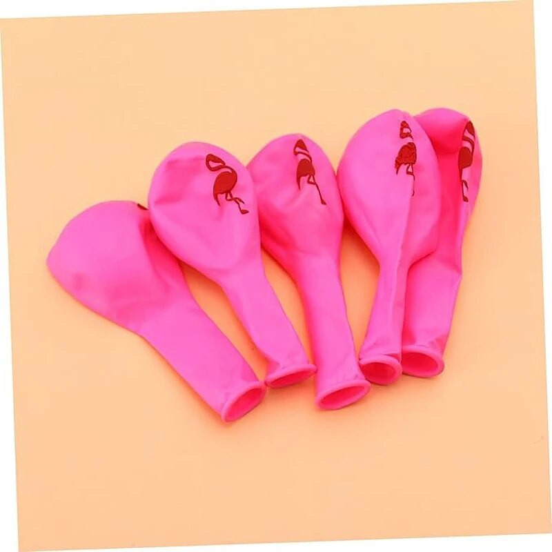 Baloane pentru petrecere cu flamingo roz de 12 inch Baloane gonflabile roz alb cu model Flamingo Baloane pentru ziua de naștere