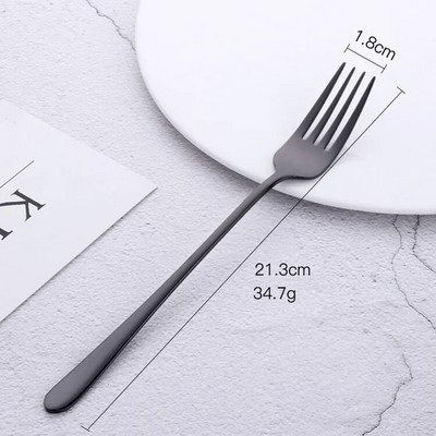 1 KOM. Korejska Rainbow torta od nehrđajućeg čelika Vilica za voće Vilica za večeru Vilica za salatu Posuđe Zlatna vilica za desert za hotelsku zabavu Kuhinjski alat