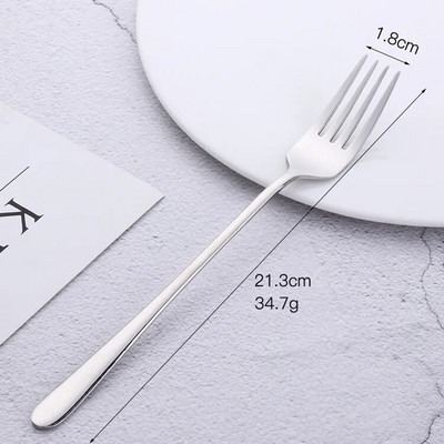 1 KOM. Korejska Rainbow torta od nehrđajućeg čelika Vilica za voće Vilica za večeru Vilica za salatu Posuđe Zlatna vilica za desert za hotelsku zabavu Kuhinjski alat