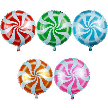 Πολύχρωμα ντόνατς με αλουμινόχαρτο Μπαλόνια Lollipop Helium Balloons Baby Shower Γενέθλια προμήθειες γάμου Χριστουγεννιάτικη διακόσμηση Ba