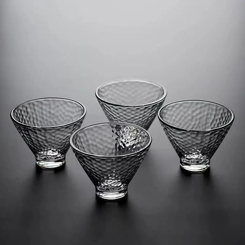 Kreativna staklena šalica čaja otporna na toplinu Japanske šalice šalica i šalica Šalica Šalica za čaj Set šalica za čaj Zdjela Puer kineska slatka zelena kava