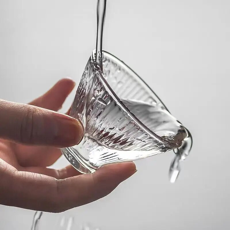 Kreativna staklena šalica čaja otporna na toplinu Japanske šalice šalica i šalica Šalica Šalica za čaj Set šalica za čaj Zdjela Puer kineska slatka zelena kava