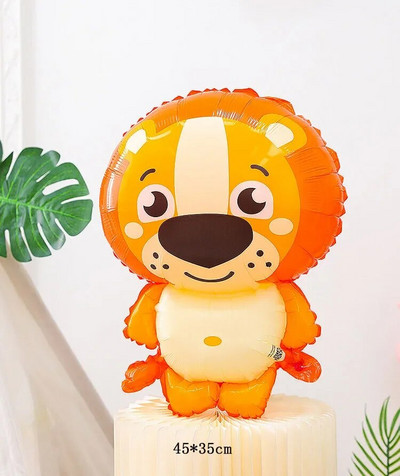 1db állati hélium léggömb aranyos mókus róka pingvin fólia lufi baba zuhany Boldog születésnapi parti díszek gyerekeknek léggömb