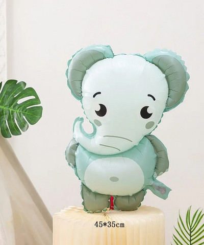 1db állati hélium léggömb aranyos mókus róka pingvin fólia lufi baba zuhany Boldog születésnapi parti díszek gyerekeknek léggömb