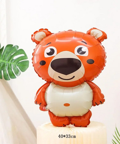 1db állati hélium léggömb aranyos mókus róka pingvin fólia lufi baba zuhany Boldog születésnapi parti díszek gyerekeknek léggömb