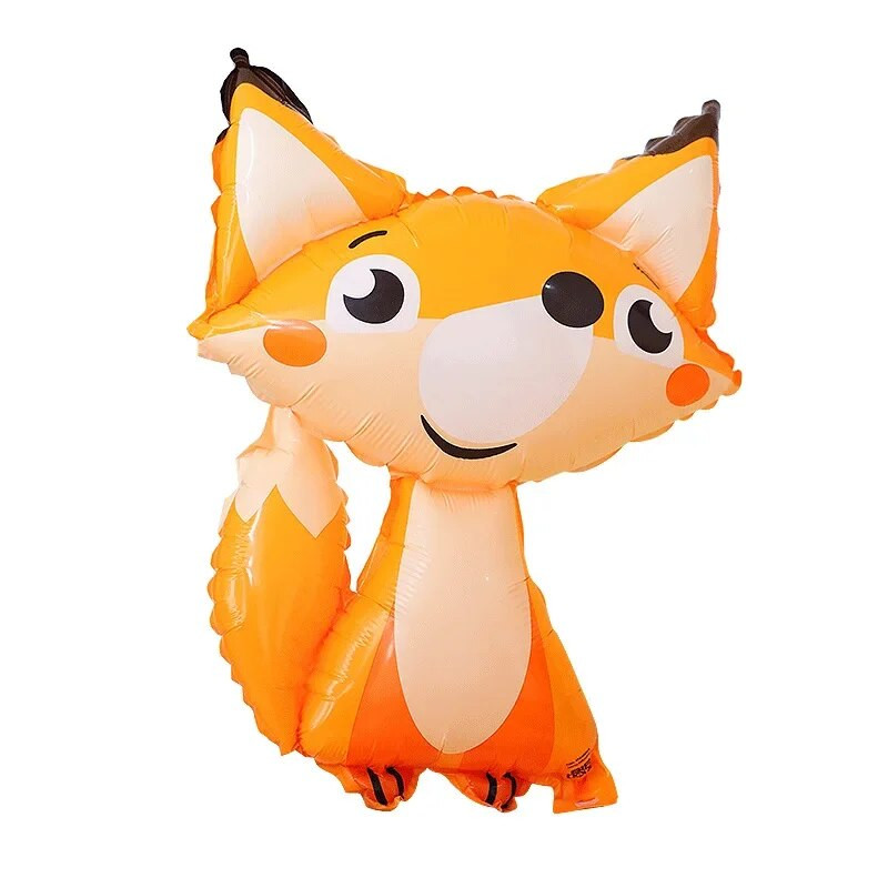 1db állati hélium léggömb aranyos mókus róka pingvin fólia lufi baba zuhany Boldog születésnapi parti díszek gyerekeknek léggömb