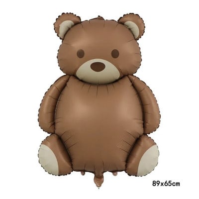 1 τεμ. Χαριτωμένο ματ μπαλόνι Rainbow Police Car Airplane Bear Γενέθλια Μπαλόνι Πάρτι Σκηνή Διακόσμηση Αλουμινένιο μπαλόνι