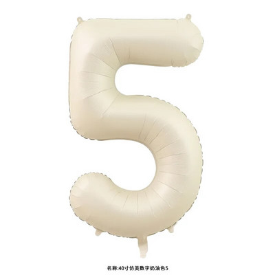 40 inch crem caramel culoare macaron număr balon 0 1 2 3 4 5 6 7 8 9 numere baloane baby shower petrecere aniversare nunta decor