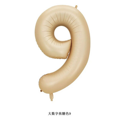 40 inch crem caramel culoare macaron număr balon 0 1 2 3 4 5 6 7 8 9 numere baloane baby shower petrecere aniversare nunta decor