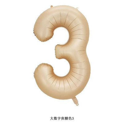 40 inch crem caramel culoare macaron număr balon 0 1 2 3 4 5 6 7 8 9 numere baloane baby shower petrecere aniversare nunta decor