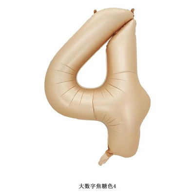 40 inch crem caramel culoare macaron număr balon 0 1 2 3 4 5 6 7 8 9 numere baloane baby shower petrecere aniversare nunta decor