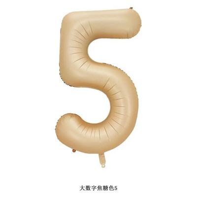 40 inch crem caramel culoare macaron număr balon 0 1 2 3 4 5 6 7 8 9 numere baloane baby shower petrecere aniversare nunta decor