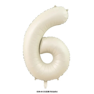 40 inch crem caramel culoare macaron număr balon 0 1 2 3 4 5 6 7 8 9 numere baloane baby shower petrecere aniversare nunta decor