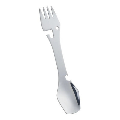 1PC Kampiranje na otvorenom od nehrđajućeg čelika Višenamjenska žlica Vilica Prijenosno posuđe Posuđe za piknik Nož za rezanje Otvarač za boce