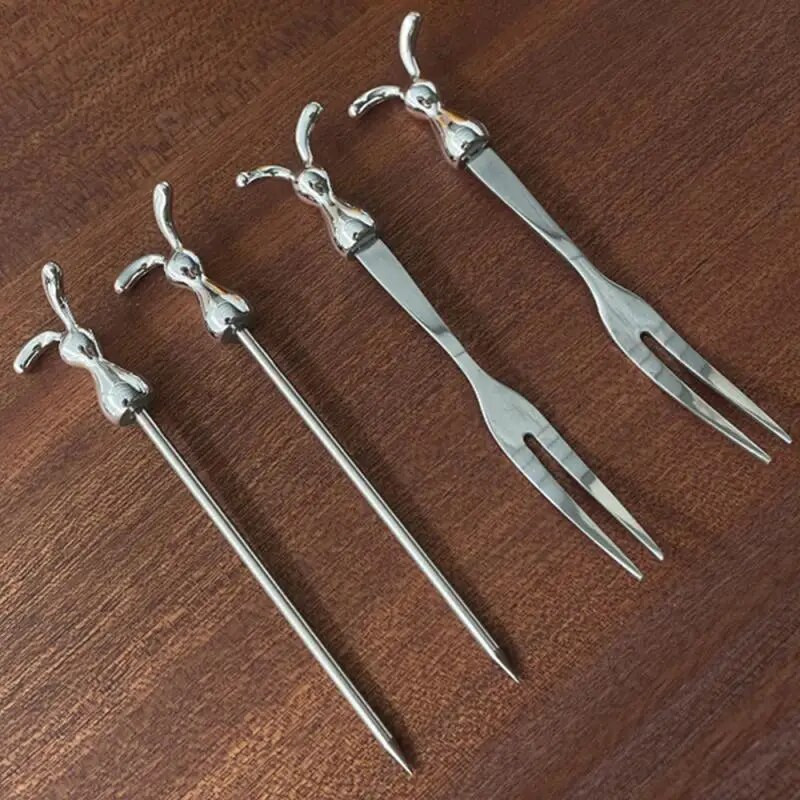 Ogledalo za poliranje Voće Vilica Zečji uzorak Štapić za miješanje Kuhinjski dodaci Spriječite ogrebotine Žlica za sladoled Posuđe