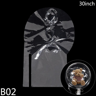 3/5 gab. 30 collu caurspīdīgi Bobo baloni, pildāmi balonu uzkodu dāvanu pušķis dzimšanas dienas kāzu dekoru dāvanu kastītei DIY caurspīdīgs balons
