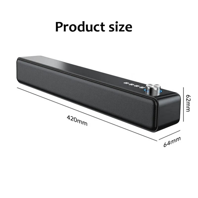 Prijenosni Sound Bar Računalni zvučnici PC/TV Sustav kućnog kina 4D Stereo Surround